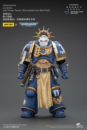 Ultramarines Levantus with Power Sword, Stormshield and Bolt Pistol - Premium action figure - $46.99